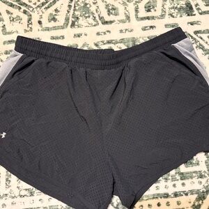 Under Armour Women's Black and Gray Shorts